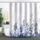 thumbnail image 1 of Cortina de ducha, separador de ambientes para baño, tela con estampado digital, impermeable, con ganchos, sin necesidad de perforaciones., 1 of 7