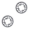 thumbnail image 1 of Ruiboury 1/2/3/5 Anneaux de Chaîne Ronds Pièces Vélo 104BCD Roue de Chaîne Noir 50T 2 Pcs, 1 of 1