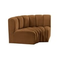 thumbnail image 6 of Meridian Furniture Arc Saddle Velvet Modular Sectional, 6 of 9