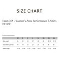 thumbnail image 3 of Women's Zone Performance T-Shirt, V-Neck Assorted Tee Shirt 100% Polyester Interlock Mix Bulk T-Shirt (Dark Color 9 Pack, L), 3 of 7