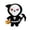 C Black, variant on Plush Toy, Cute Grim Reaper Skeleton Stuffed Doll, 1 Pack 9.0 Inch Soft Halloween Themed Plush Figure, for Kids Holiday Party Favors Birthday Gift Home Spooky Decor Collection