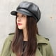 thumbnail image 4 of 56-58 cm tiene circunferencia, boina con borde, sombrero protector solar de cuero de verano para mujer, 4 of 5