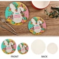 thumbnail image 3 of SKYSONIC Happy Easter Pot Holders Trivets, 2 Pcs Heat Resistant Trivets,Cute Bunny Eggs Cotton Thread Weave Mats for Hot Pads Pans Pot Bowl Teapot for Kitchen Decor, 3 of 7