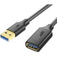 thumbnail image 1 of USB 3.0 Extension Cable 6FT, QGeeM USB 3.0 High Speed Extender Cord Type A Male to A Female Compatible for USB Flash Drive, Card Reader, Hard Drive,Keyboard, Printer, Oculus,USB Extension Cable 3.0, 1 of 7
