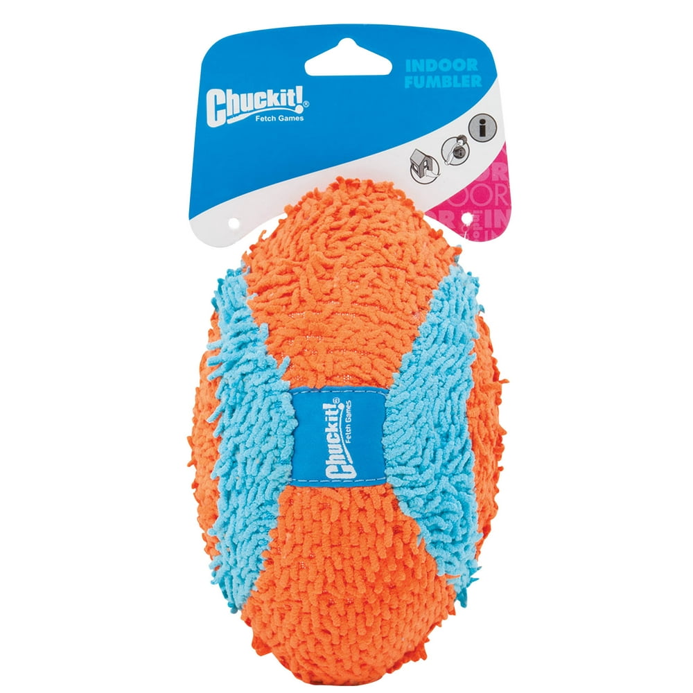 Chuckit! Indoor Fumbler Soft Chenille Football Dog Toy