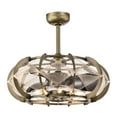 thumbnail image 4 of Xhosa 25 in. 5-Light Indoor Brass Finish Ceiling Fan with Light Kit, 4 of 4