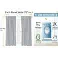 thumbnail image 2 of Bedroom / Living Room Blackout Adam Turquoise Color 108" Long Window Curtain Thermal Drapes Home Décor set of 2 Panels, 2 of 3
