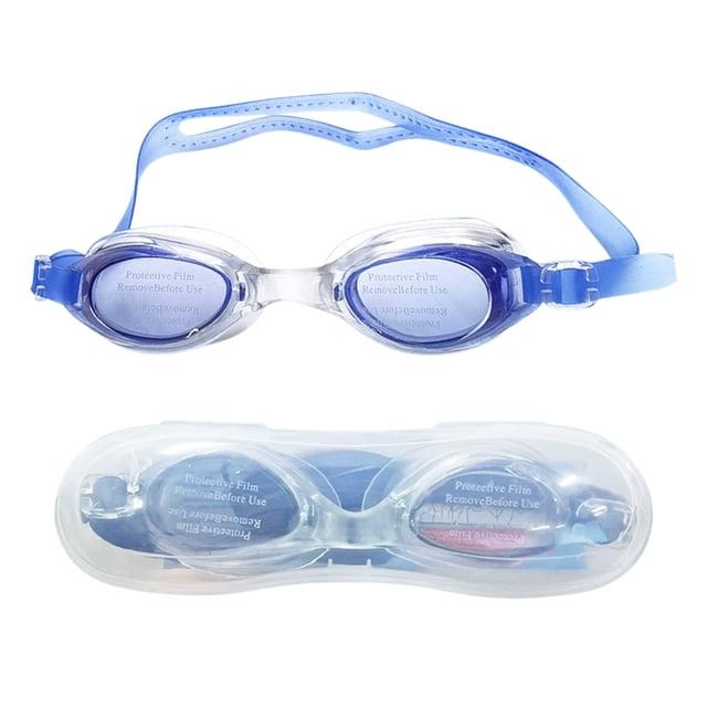 C-564 Blue Hd Waterproof Swimming Goggles Large Frame Set For Adult Diving Anti Fog Protection Swim Accessory #i2S3k