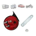 Super Loud Dual Trumpet Air Horn Compressor 12V Car Truck Train SUV Red