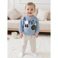 thumbnail image 6 of BemeyourBBs Baby Boy Fall Sweater Golf Embroideried Ribbed Long Sleeve Knit Tops, 6 of 9