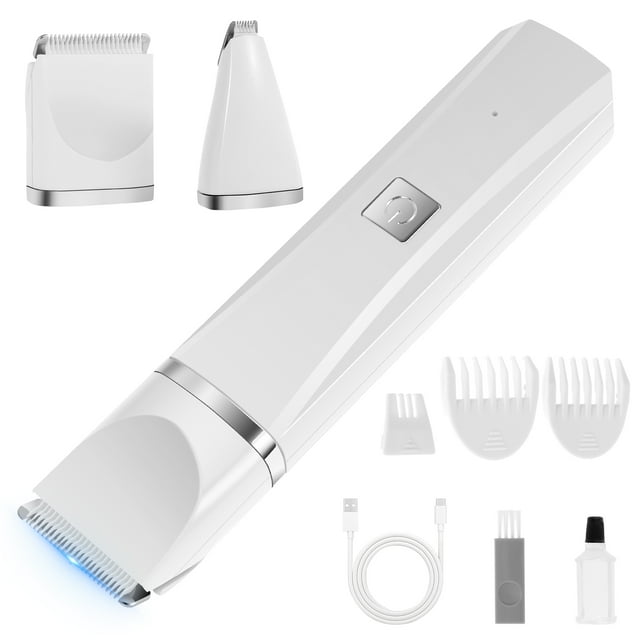 Wekvgz Tondeuse Électrique pour Poils d'Animaux, Kit de Rasage Rechargeable USB Sans Fil, Tondeuse Portable pour Chien et Chien