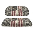 thumbnail image 6 of Garronmavis Reindeer Skull Golf Cart Seat Covers Accessories American Flag Comfortable Interior Protector Easy to Install Split Backrest Front Seat Cover Universal Fit, 6 of 6