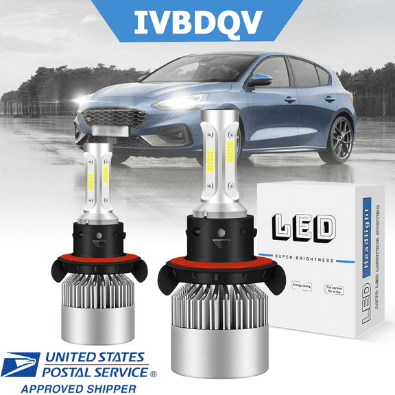 For Ford Focus 2008-2011 LED Headlight H13/9008 High Low Beam Bulbs 2Pcs 50W 6000K Bright White