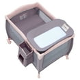thumbnail image 4 of Pamo Babe Baby Playard, Foldable Changing Table, Wheels, Canopy for Newborn, Four-Panels, 4 of 8