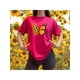 thumbnail image 1 of Blusa con Estampado de Mariposa y Girasoles – Diseño Único y Significativo Color Fucsia Talla Extra Grande Marca Emil SaEs, 1 of 4