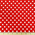 thumbnail image 3 of Waverly Inspirations 1 Yard Cut 100% Cotton Big Dot Print Fabric, Poppy Red, 44" Wide for Quilting & Sewing, 3 of 8
