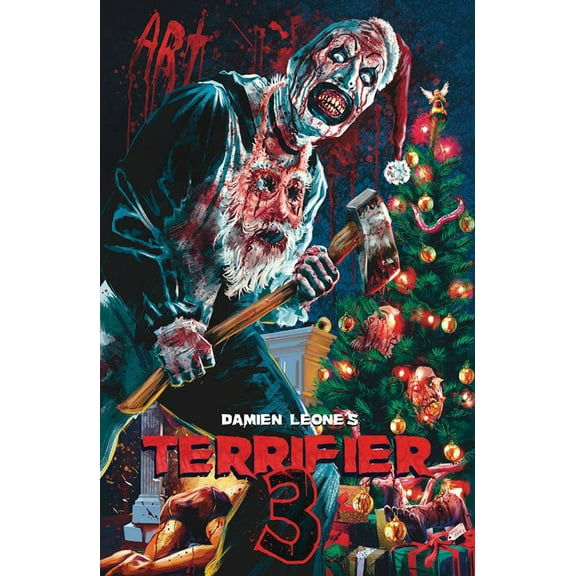Terrifier 3 2024 Movie Poster Home Decor 12x18inch (30x46cm), Unframed