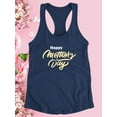 thumbnail image 3 of Mothers Day Butter Lettering Racerback Tank Women -Image by Shutterstock, Female Large, 3 of 4
