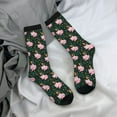 thumbnail image 5 of Logiee Pink Sleeping Fox Print Adult Socks for Men & Women,Calf Socks, Ankle Socks,Boots Socks,Breathable Casual Sock,Unisex Crew Socks, 5 of 6