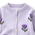 thumbnail image 7 of xaweyi Little Girls Embroidery Long‑Sleeve Top & Pleated Skirt 2‑Piece Dressy Outfit Set for Fall Casual Party Wear Size 5 Years, 7 of 7