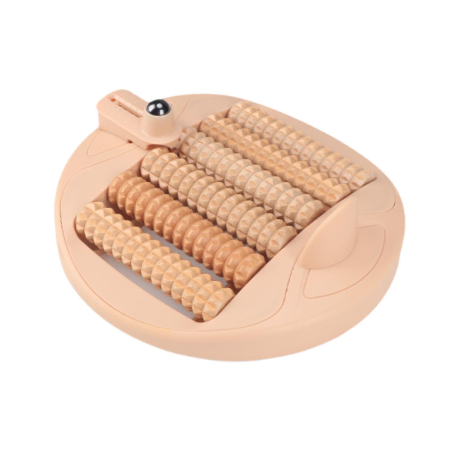 Wswqop Foot Roller Massager Foot Roller Ergonomic Versatile for Workers Housewives Home light brown