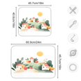 thumbnail image 2 of Iauyy Dish Drying Mat for Kitchen Counter, Super Absorbent & Hanging 16x18 / 18x24 Inch (S/M) Houses and Fruits, 2 of 8
