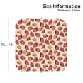 thumbnail image 2 of Lsque Sea Shells Pattern 4" Drink Coasters Set of 4, PVC Leather Absorbent Coasters, Table Coaster Set Decorative Coffee Cup Coasters Housewarming Gift -Square, 2 of 6