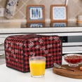 thumbnail image 6 of Pofeuu Red Buffalo Plaid Print Toaster Cover 4 Slice, Bread Dust Cover & Fingerprint Protection, Kitchen Small Appliance Covers(Toaster Cover), 6 of 7