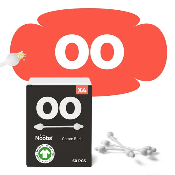 Baby Safety Swab by LoveNoobs™, 100% Organic Baby Cotton Swab, 240 pcs