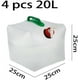 thumbnail image 2 of Bolsa de Agua Plegable de 4 Piezas, Contenedores de Agua Potable Plegables y Portátiles de 20 L Bolsa de Agua Plegable, Contenedores de Agua Reutilizables para Acampar Senderismo Picnic, 2 of 5