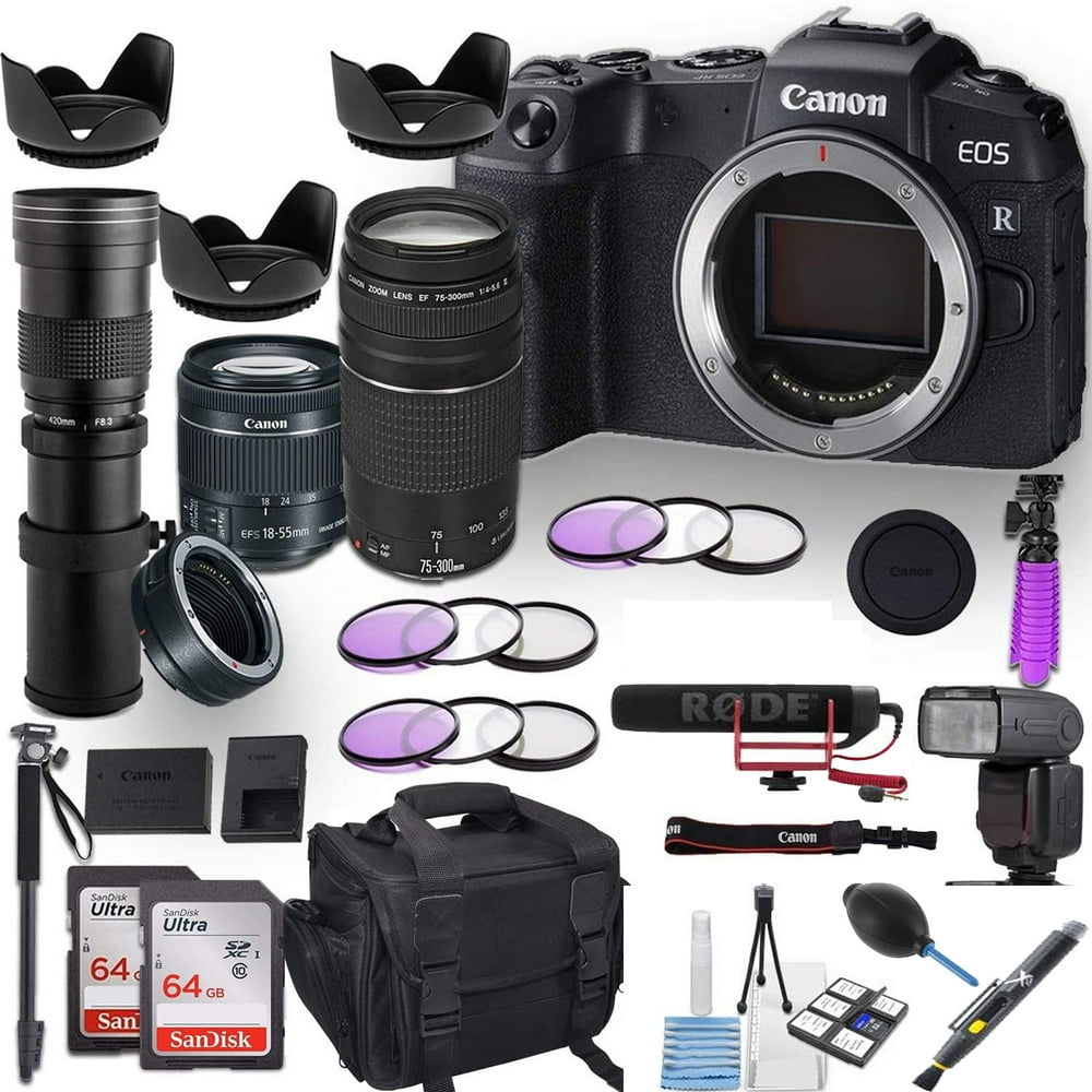 Canon EOS RP Mirrorless Digital Camera with EFS 1855mm 75300MM