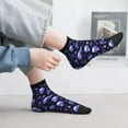 thumbnail image 2 of Rocae Skull flower leaf purple for Premium Adult Socks,Comfortable, Breathable, and Durable Socks, Perfect for Everyday Wear, 2 of 7