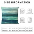 thumbnail image 5 of COMIO Seafoam Green Mint Navy Blue Abstract Ocean Art Painting Hidden Zipper Throw Pillow Covers, 5 of 5
