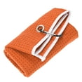 thumbnail image 1 of Uxcell Microfiber Waffle Pattern Golf Towel with Lock Clip - [Orange - 15.7 IN] Golf Club Towel, 1 of 6