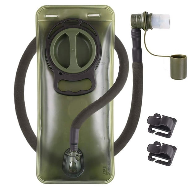Mochila de hidratación LANNEY de 2 litros para senderismo, color verde militar