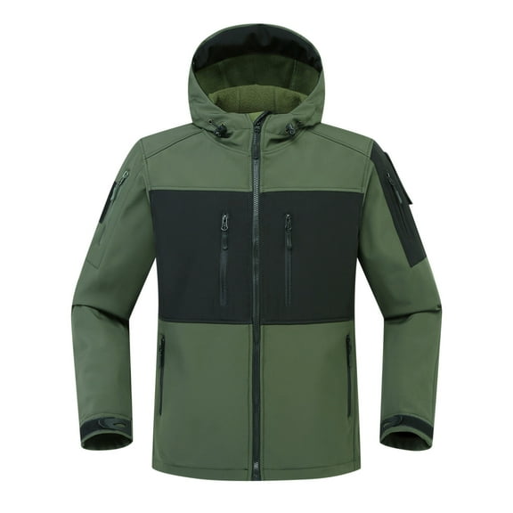 Kmdttou Raincoat Men Lightweight Waterproof Rain Jackets Lightweight Windbreaker Thermal Hiking Coats Green XL