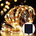 thumbnail image 3 of Cadena de luces LED con forma de bola de cristal solar, luces LED de gran tamaño con burbujas, impermeables, para decoración de exteriores, patios y jardines, luces navideñas, 3 of 5