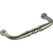 Style Selections Z259-3-BNI - 3 in. (76mm) Center-to-Center Arched Cabinet Pull - Satin Nickel