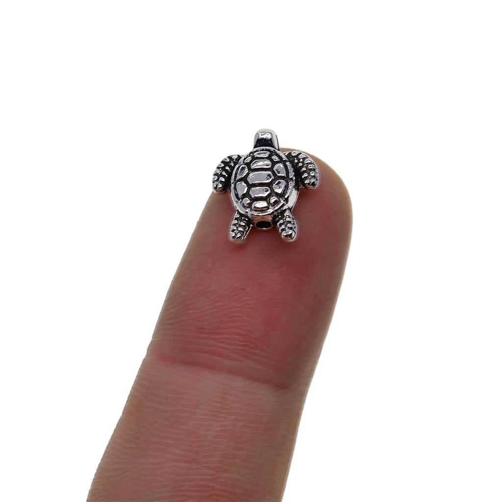 HOMYL 6x50pcs Tibetan 3D turtle tortoise Spacer beads Jewelry DIY Making 6 Pcs