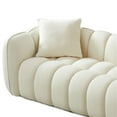 thumbnail image 6 of Higgins Mid Century Modern Living Room Cream Boucle Fabric Sofa, 6 of 6