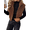 Coffee, variant on Mengpipi Women's Reversible Sherpa Fleece Vest - Fuzzy Plush Zip Up Sleeveless Jacket with Turn-Down Collar S-XL