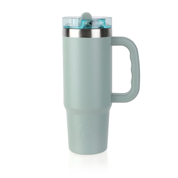 Ozark Trail 30oz Vacuum-Insulated Stainless Steel Tumbler,Sage Green