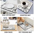 thumbnail image 4 of Exceptionally Absorbent Coffee Drying Mat, 19.5x12in - Large and Easy-to-Clean Kitchen Dish Mat, Coffee Mat A Must-have Accessory Coffee Journey, 4 of 7