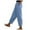 bleu, variante sur YFELWZ Pantalon d'Entraînement pour Femmes Décontracté Taille Élastique Mode Taille Haute Solide Quotidien Poche Latérale Bouton Ajouré Bleu G