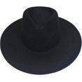 thumbnail image 2 of VERVE 8 Wide Brim Vegan Felt Rancher Hat - Women, Men, and Kids Fedora Style with Adjustable Inner Drawstring, 2 of 8