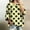 Black, Blue, Light Blue, Pink, White, Red, Purple, Gray, Green, and Yellow, variant on Women's Polka Dot Top Round Neck 3/4 Sleeve Drop Shoulder Relaxed Loose Fit Casual Everyday Wear