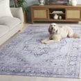 thumbnail image 5 of SAFAVIEH Arizona Dedan Medallion Machine Washable Area Rug, Ivory/Grey, 5' x 8', 5 of 13