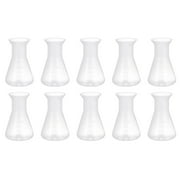 10pcs Professional Erlenmeyer Flask Laboratory Conical Flask Laboratory Supply