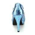 thumbnail image 6 of ELLIE 421-JANE-G Women's 4" Heel Double Strap Glitter Mary Jane Platform Pump, 6 of 6