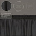 thumbnail image 4 of VHC Brands Arlington Plaid Cotton Americana Kitchen Curtains Rod Pocket Swag Pair, Navy Blue, 4 of 5